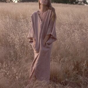 Perle Mer Ojai Linen Tunic Dress XS S NWT